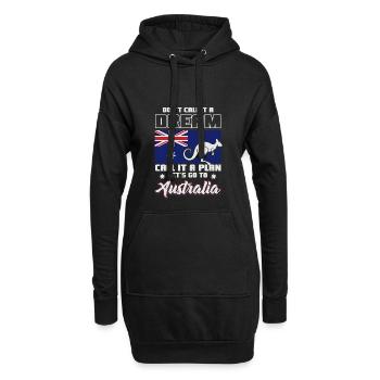 Australie pays de rêve - Sweat-shirt à capuche long Femme - noir - Devant