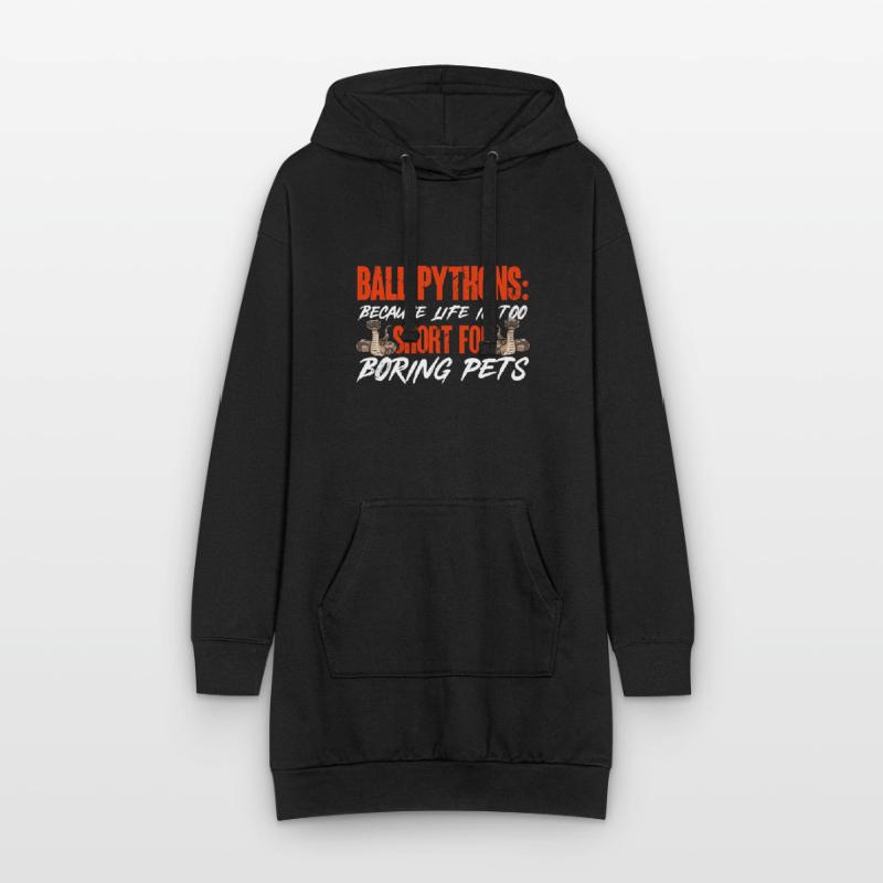 Ball Python Snake King Python Sweat-shirt à capuche long Femme