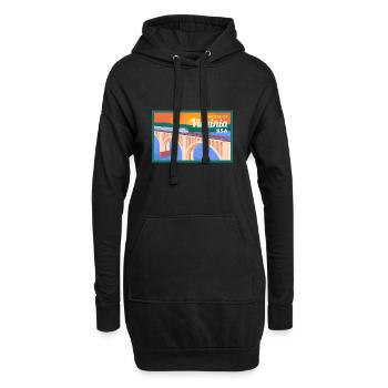 Virginia Fil-Am Design für stolze Pinoys - Hoodie-Kleid - Schwarz - Vorne