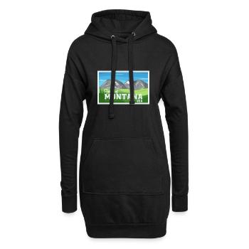 Montana Fil-Am Design pour les fiers Pinoys - Sweat-shirt à capuche long Femme - noir - Devant