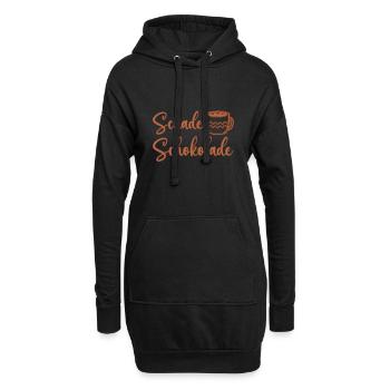 Schade Schokolade Kakao Spruch Ciao Kakao Witzig - Hoodie-Kleid - Schwarz - Vorne