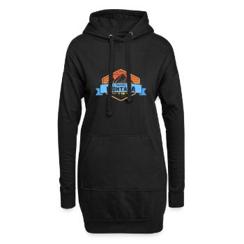 Reisen nach Montana Design für stolze Montaner - Hoodie-Kleid - Schwarz - Vorne