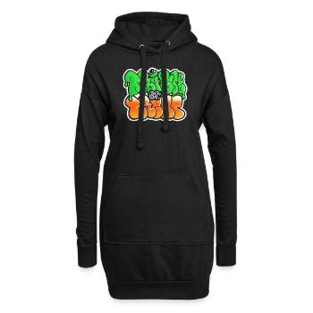 truc ou traiter le motif d’Halloween - Sweat-shirt à capuche long Femme - noir - Devant