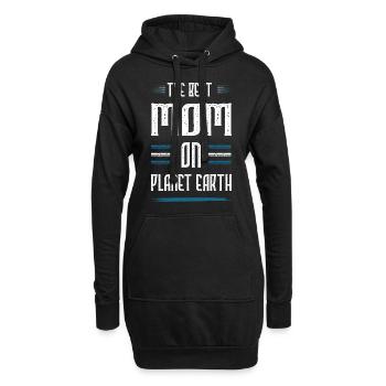 Beste Mom Mama Zitat Mutter - Hoodie-Kleid - Schwarz - Vorne