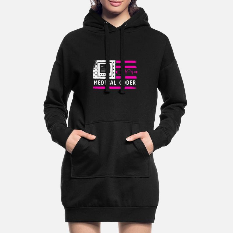 Medical Coder Coding Specialist Hoodie Dress