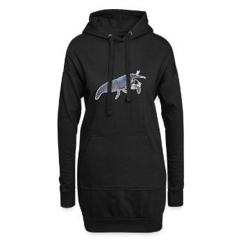 Conception d’animaux de compagnie de crevettes vampires pour les fiers fans de crevettes - Sweat-shirt à capuche long Femme - noir - Devant