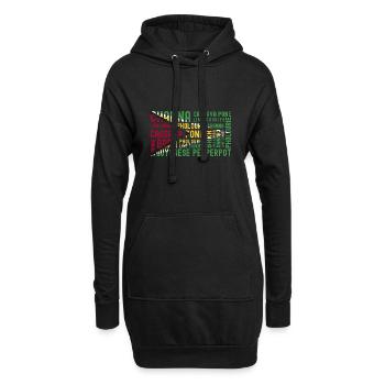 Guyana Flag Guyanais Guyanais - Sweat-shirt à capuche long Femme - noir - Devant