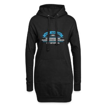 Fahrzeugbaumechaniker Design für stolze Handwerker - Hoodie-Kleid - Schwarz - Vorne
