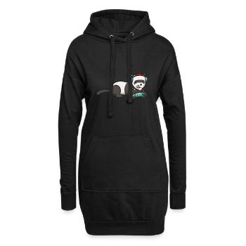 Frettchen Besitzer Frettchen - Hoodie-Kleid - Schwarz - Vorne