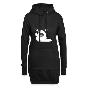 Schnecke Ungeheuer Halloween Geschenk comic lustig - Hoodie-Kleid - Schwarz - Vorne
