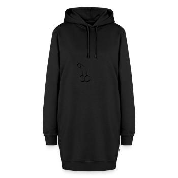 Penis Schwanz Ständer Dildo - Hoodie-Kleid - Schwarz - Vorne - AI Model Female 172 light (172cm)