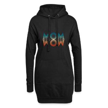 MOM WOW Mirror - Hoodie-Kleid - Schwarz - Vorne