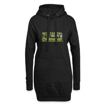 Kleingarten anfänger Mein Garten meine - Hoodie-Kleid - Schwarz - Vorne