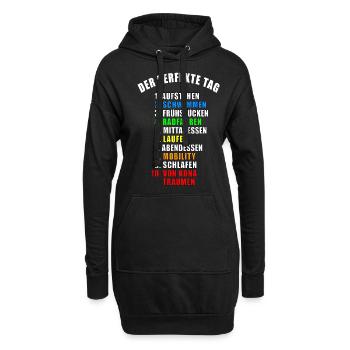 DER PERFEKTE TAG GESCHENK TRIATHLON TRIATHLET TRI - Hoodie-Kleid - Schwarz - Vorne