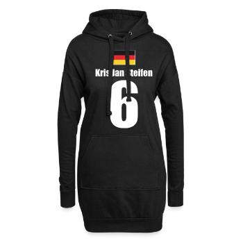 Deutschland Sauf Trikot Fußball Mallorca Urlaub - Hoodie-Kleid - Schwarz - Vorne