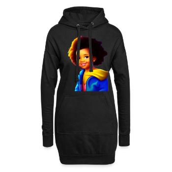 Samba Kids Fan Club. Achetez et soutenez! - Sweat-shirt à capuche long Femme - noir - Devant