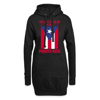 Puerto Rico Flagge | Puerto Ricaner Geschenkideen - Hoodie-Kleid - Schwarz - Vorne