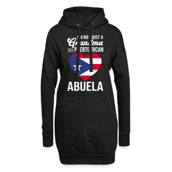 Puerto Rico | Puerto Ricaner Flagge Geschenkideen - Hoodie-Kleid - Schwarz - Vorne
