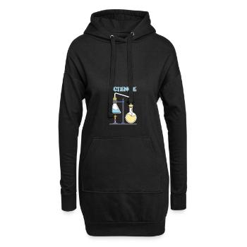 Stand back i am going to try Science - Hoodie Dress - black - Front