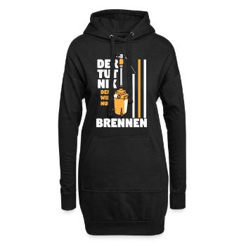 Schnaps brennen Schnapsbrenner Selbstgebrannter - Hoodie-Kleid - Schwarz - Vorne
