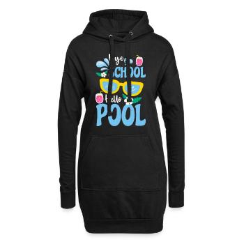 Pool Pool Party Erholung - Hoodie-Kleid - Schwarz - Vorne