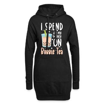 Kawaii Mignon Délicieux - Sweat-shirt à capuche long Femme - noir - Devant