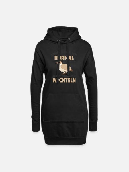 Wachtel - Hoodie-Kleid - Schwarz