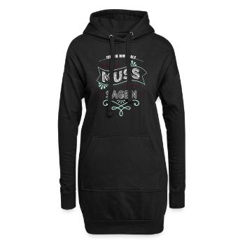 elternschaft humor onkel geschenk - Hoodie-Kleid - Schwarz - Vorne