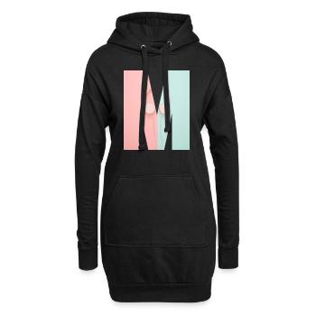 Musique - Sweat-shirt à capuche long Femme - noir - Devant
