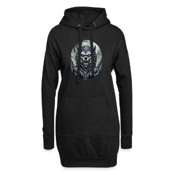 WERWOLF Teenager 5 - Hoodie-Kleid - Schwarz - Vorne