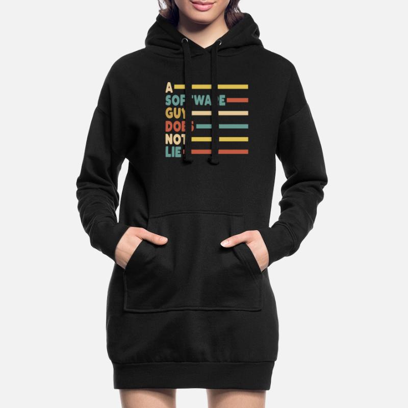Programmeur Coder Développeur de logiciels Sweat-shirt à capuche long Femme
