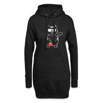 Boxe Boxe Boxe Boxe Combat Fighter - Sweat-shirt à capuche long Femme - noir - Devant