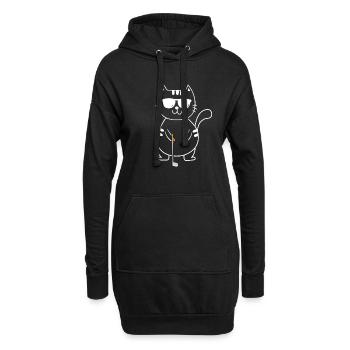 Golf Golfeur Golfeur Golf Golf Terrain - Sweat-shirt à capuche long Femme - noir - Devant