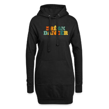 Breakdance Rétro Breakdancer Vintage Breakdance - Sweat-shirt à capuche long Femme - noir - Devant