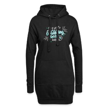 Bouldern - Hoodie-Kleid - Schwarz - Vorne