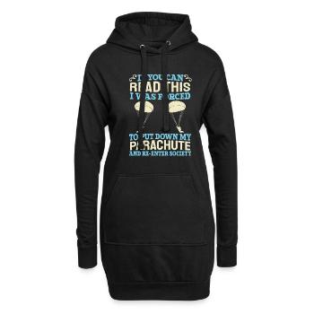 Parachutisme Parachutisme Parachutisme - Sweat-shirt à capuche long Femme - noir - Devant
