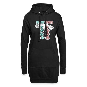 Biologiste scientifique en biologie - Sweat-shirt à capuche long Femme - noir - Devant