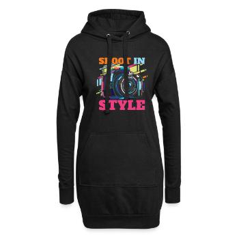 Photographer Photography Camera - Hoodie Dress - black - Front