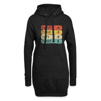 Triathlon - Sweat-shirt à capuche long Femme - noir - Devant