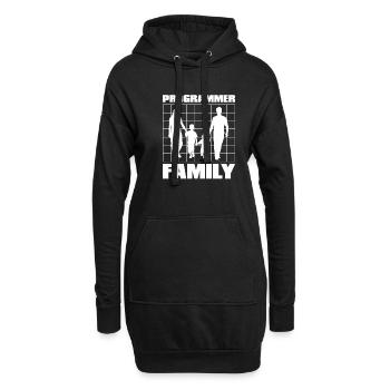 Programmeur Coder Développeur de logiciels - Sweat-shirt à capuche long Femme - noir - Devant