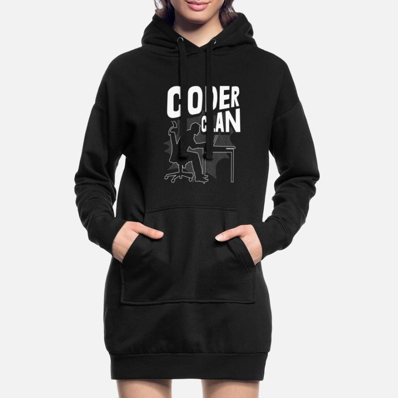 Programmierer Coder Software Entwickler Hoodie-Kleid