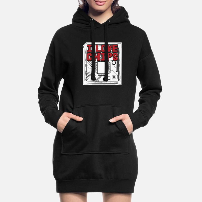 Programmeur Coder Développeur de logiciels Sweat-shirt à capuche long Femme