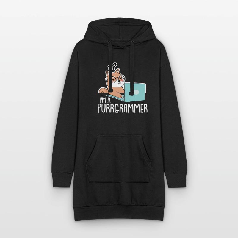 Programmeur Coder Développeur de logiciels Sweat-shirt à capuche long Femme