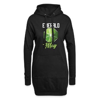 Pierres précieuses - Sweat-shirt à capuche long Femme - noir - Devant