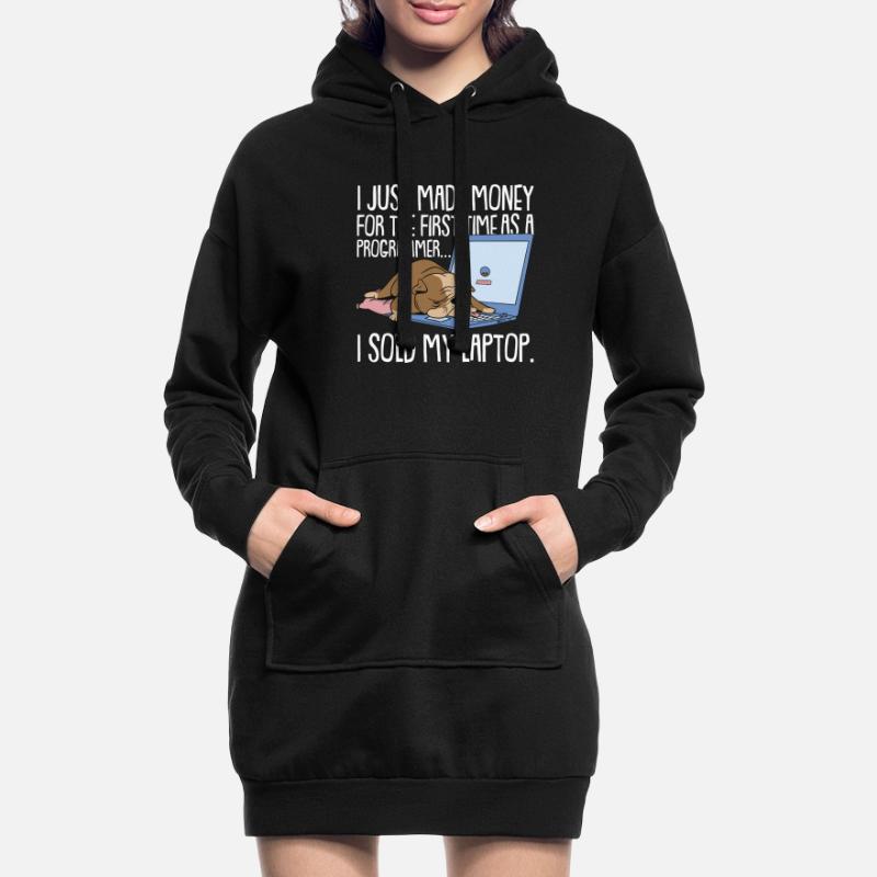 Programmeur Coder Développeur de logiciels Sweat-shirt à capuche long Femme