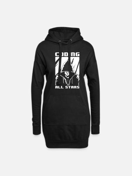 Programmierer Coder Software Entwickler - Hoodie-Kleid - Schwarz