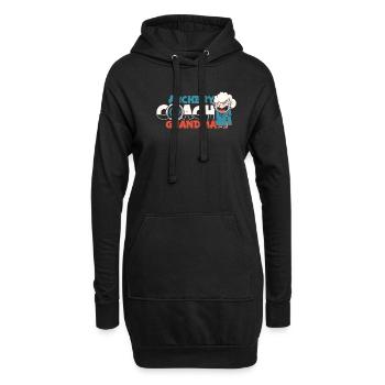 Bogenschütze Bogensport Pfeil Bogen Bogenschießen - Hoodie-Kleid - Schwarz - Vorne