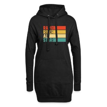 Rafting Canoë Kayak d’eau vive - Sweat-shirt à capuche long Femme - noir - Devant