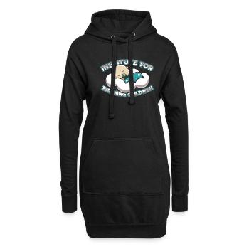 Hebamme Geburtshelfer - Hoodie-Kleid - Schwarz - Vorne