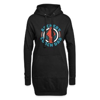 Tir à l’arc Flèche Tir à l’arc Tir à l’arc - Sweat-shirt à capuche long Femme - noir - Devant